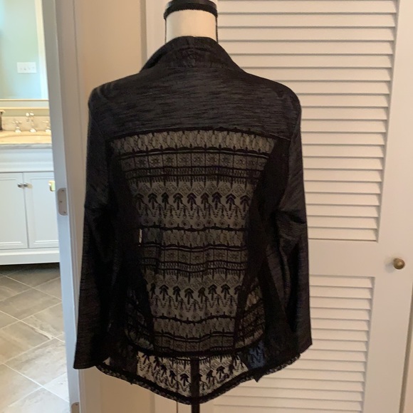 Lace Back Cardigan Size Large Petite 
